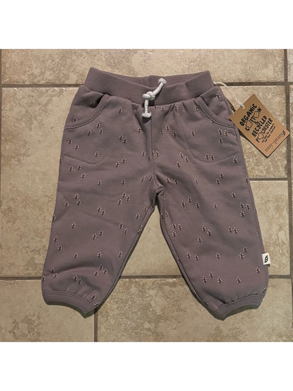 Organic Cotton Kids Joggers - Purple